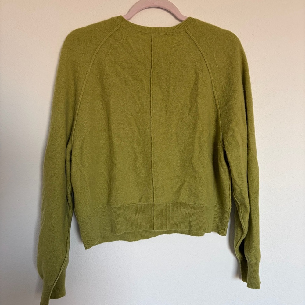 Free People Lime Green Crew Neck Sweater - Picture 6 of 7